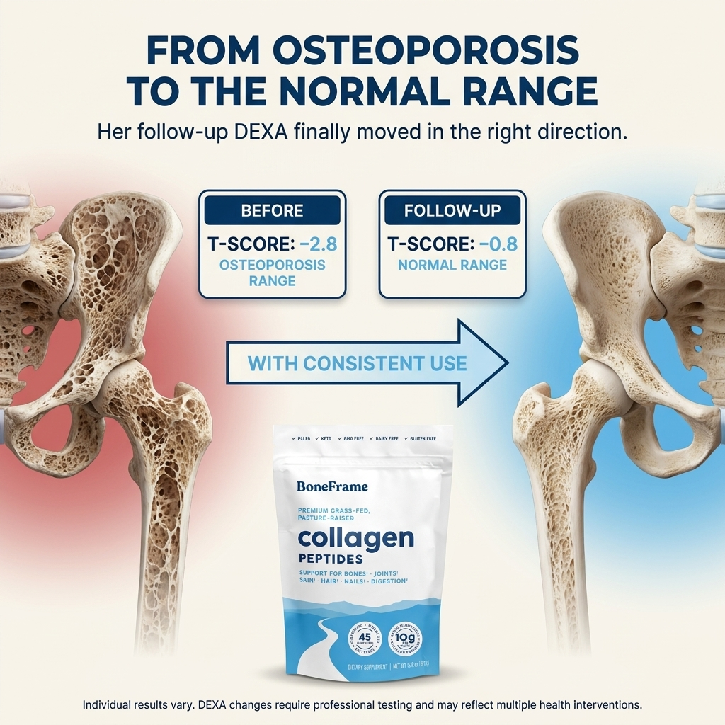 BoneFrame™ Type 1 Collagen Peptides for Bone Loss