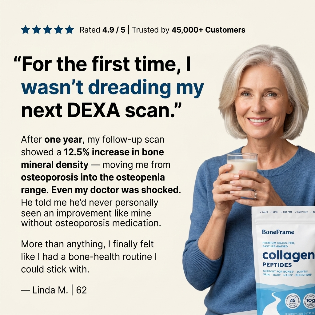BoneFrame™ Type 1 Collagen Peptides for Bone Loss